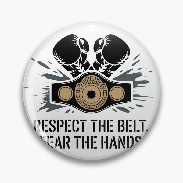 Item preview, Respect the Belt, Fear the Hands – Minimal MMA Art designed and sold by WSPrintCrafter.