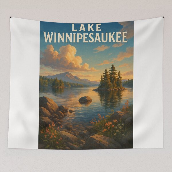 Item preview, Island Reflections at Lake Winnipesaukee, New Hampshire designed and sold by Places On Earth.