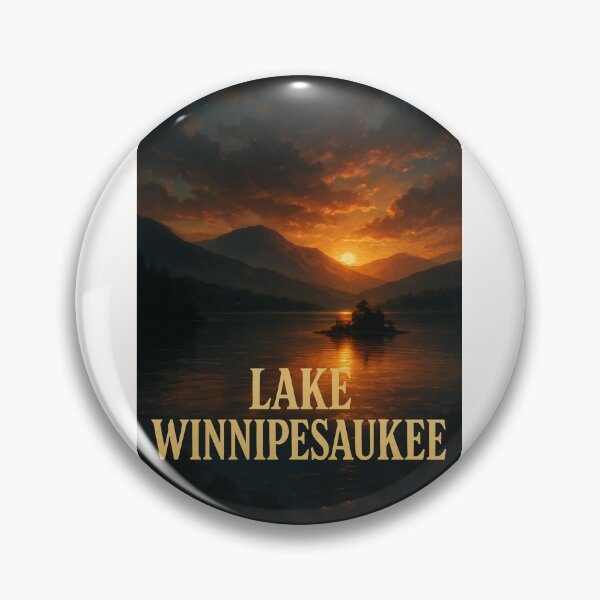 Item preview, Golden Sunset Across Lake Winnipesaukee, New Hampshire designed and sold by Places On Earth.