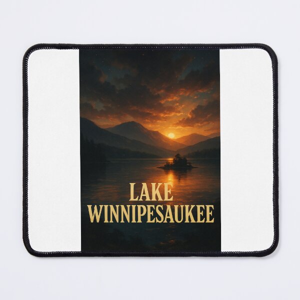 Item preview, Golden Sunset Across Lake Winnipesaukee, New Hampshire designed and sold by Places On Earth.