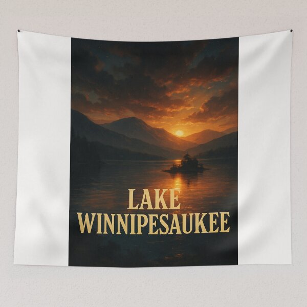 Item preview, Golden Sunset Across Lake Winnipesaukee, New Hampshire designed and sold by Places On Earth.