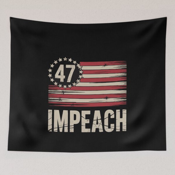 Item preview, Anti Trump Impeach 47 Trump 47th President US Flag  designed and sold by MonsterBuddiess.