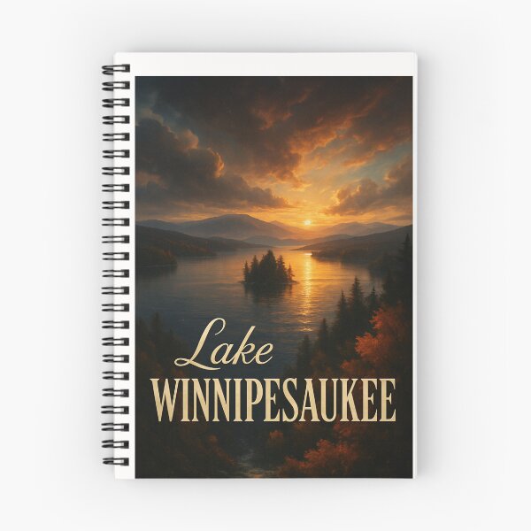 Item preview, Dusk Over Lake Winnipesaukee and Forested Island, New Hampshire designed and sold by Places On Earth.