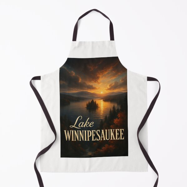 Item preview, Dusk Over Lake Winnipesaukee and Forested Island, New Hampshire designed and sold by Places On Earth.