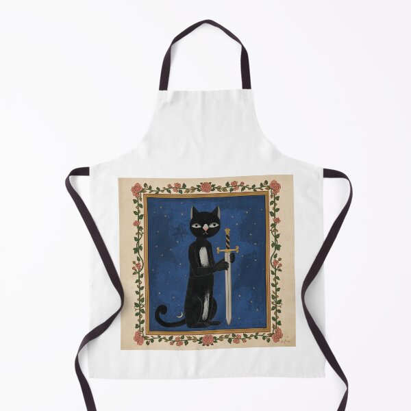 Item preview, Black Cat Sword Medieval Art designed and sold by PictorialWhimsy.