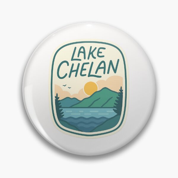 Item preview, Sunset Over Lake Chelan and Cascade Mountains, Washington designed and sold by Places On Earth.