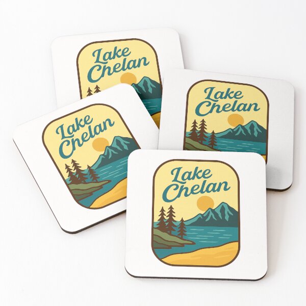 Item preview, Lake Chelan View with Cascades and Sandy Shore, Washington designed and sold by Places On Earth.