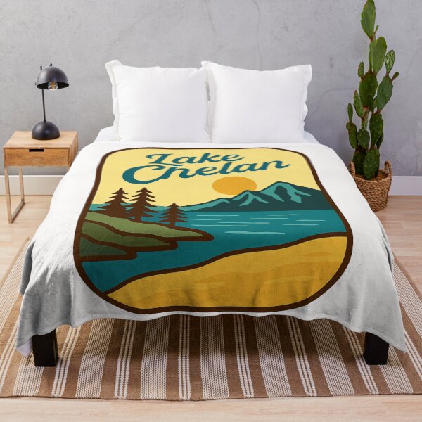 Item preview, Lake Chelan View with Cascades and Sandy Shore, Washington designed and sold by Places On Earth.