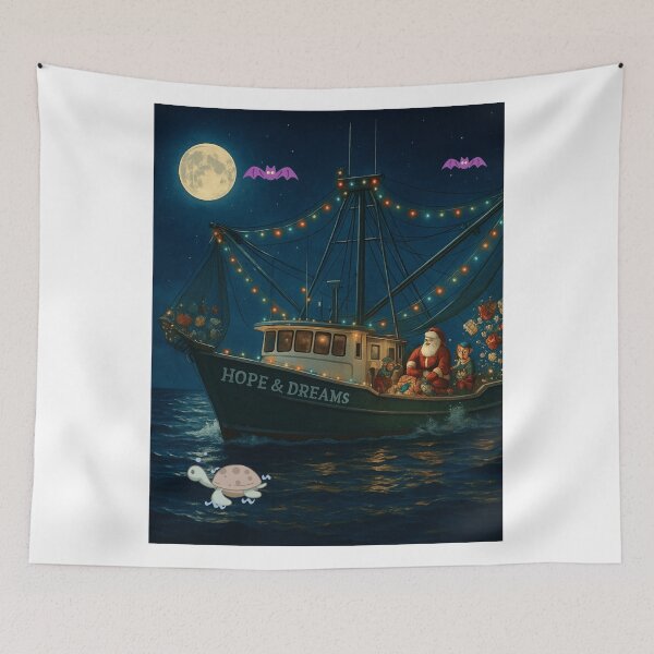 Item preview, Santa’s Shrimp Boat Haul – Hope’s & Dreams Holiday Catch designed and sold by lineandlegacy.