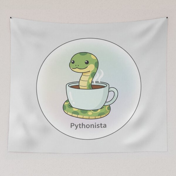 Item preview, Pythonista – Cute Coding Art designed and sold by Day Dreamer.