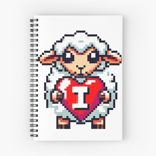Aperçu de l'œuvre Joli jeu de mots sur les moutons : « J'aime les brebis » créée et vendue par Created by Camilla.