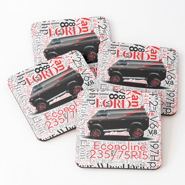 Item preview, Ford Econoline Word Cloud designed and sold by KiuraDesigns.