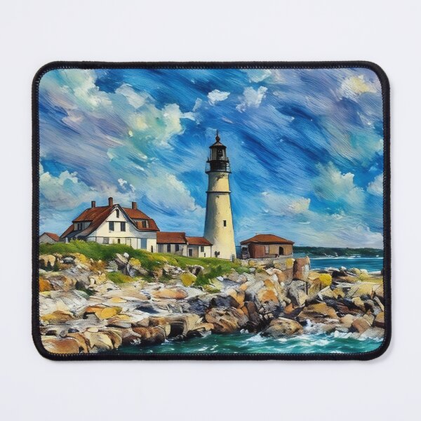 Item preview, Cloudy Day Lighthouse designed and sold by tomorrowsart.