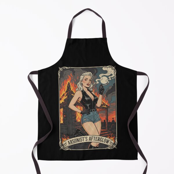 Item preview, Femme Fatale in Flames Retro Pin-Up Art. designed and sold by Spark2Seduction.