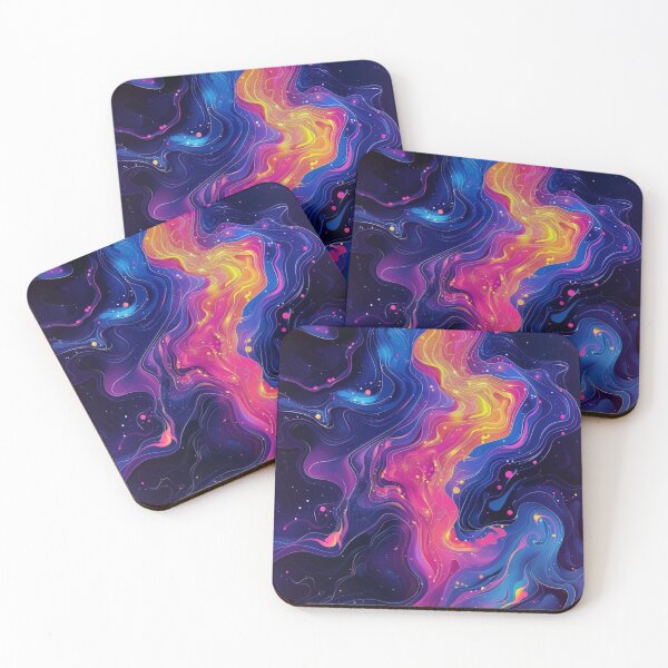Item preview, Neon Cosmic River in Deep Space designed and sold by weirdfishes123.