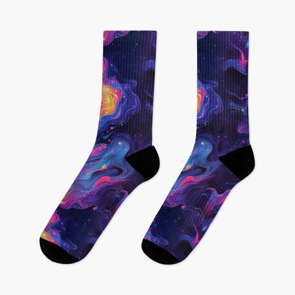 Item preview, Neon Cosmic River in Deep Space designed and sold by weirdfishes123.