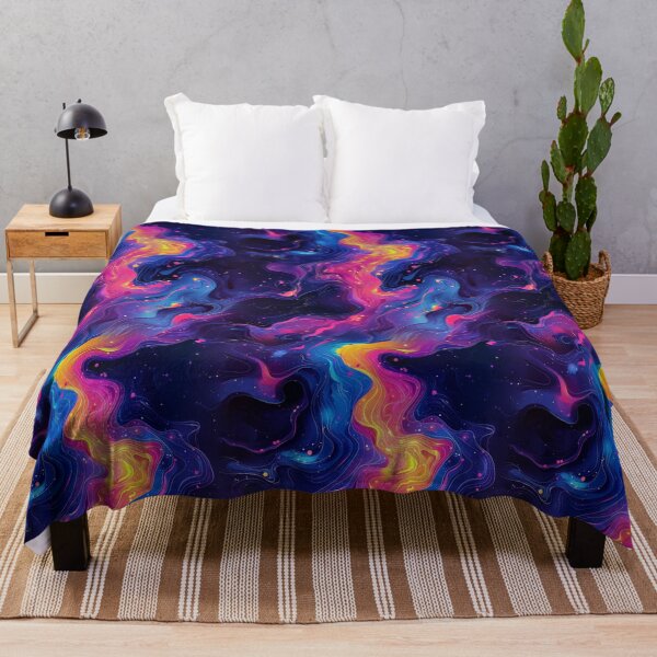 Item preview, Neon Cosmic River in Deep Space designed and sold by weirdfishes123.
