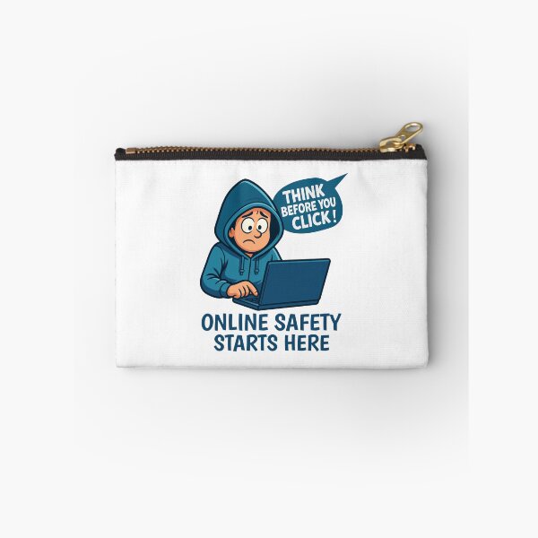 Item preview, Think Before You Click - Online Safety Awareness designed and sold by HandicraftArt.