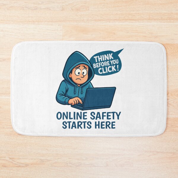 Item preview, Think Before You Click - Online Safety Awareness designed and sold by HandicraftArt.