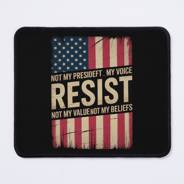 Item preview, Anti-Trump Resist Not My President America Flag  designed and sold by GGrizeldaRivas.