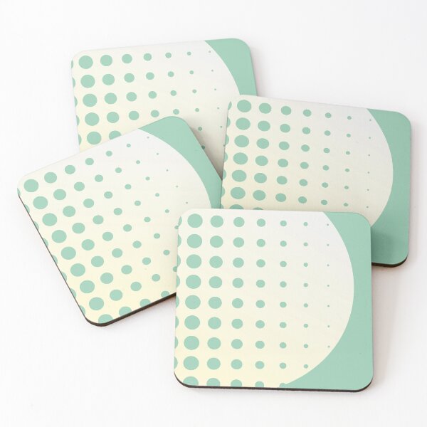 Item preview, Bauhaus f02 | AbstractCircle with Dots on Green Background designed and sold by KMA Home Design.