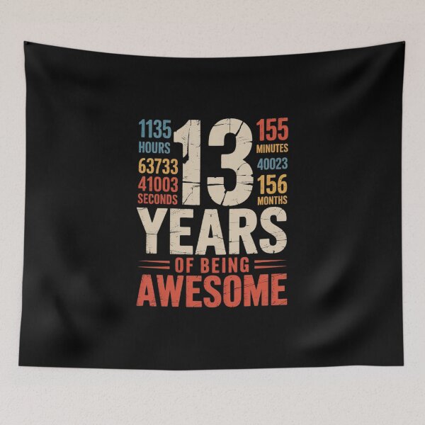 Item preview, 13 Years Old 13th Birthday 156 Month Boys Girls  designed and sold by MicanCuteStore.