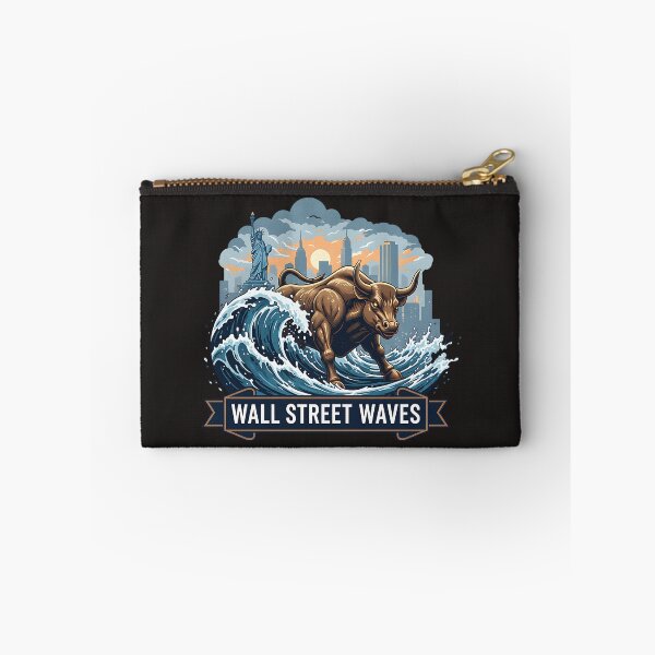 Item preview, Wall Street Waves Bull Market New York City Finance designed and sold by PostersMode.