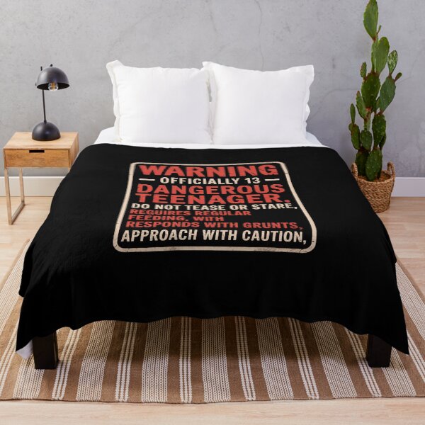 Item preview, 13 Years Old Warning Dangerous Teenager 13th Birthday  designed and sold by MicanCuteStore.