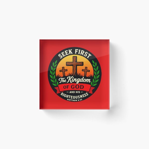 Item preview, Matthew 6:33 Seek First The Kingdom Of God designed and sold by plushism.