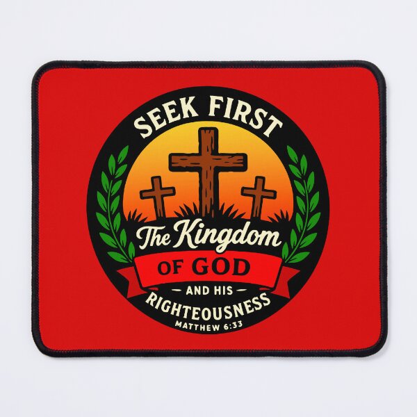 Item preview, Matthew 6:33 Seek First The Kingdom Of God designed and sold by plushism.