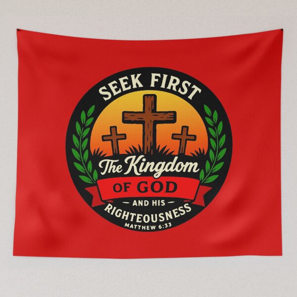 Item preview, Matthew 6:33 Seek First The Kingdom Of God designed and sold by plushism.