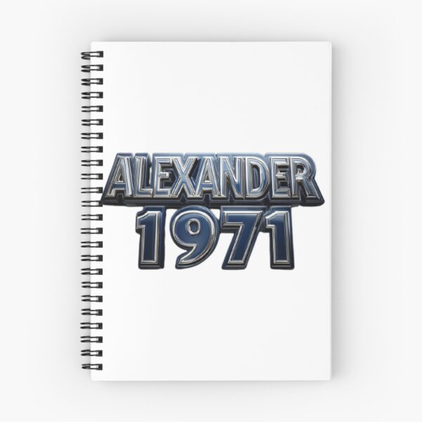Item preview, Alexander 1971 Classic Chrome Retro Name Design designed and sold by AlexLineArt.