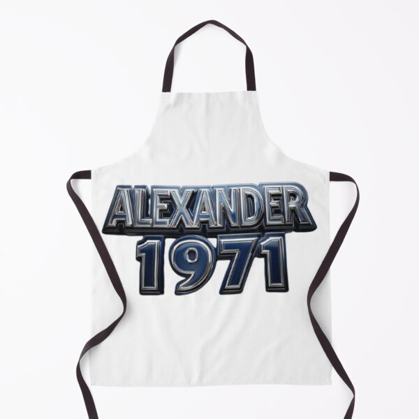 Item preview, Alexander 1971 Classic Chrome Retro Name Design designed and sold by AlexLineArt.