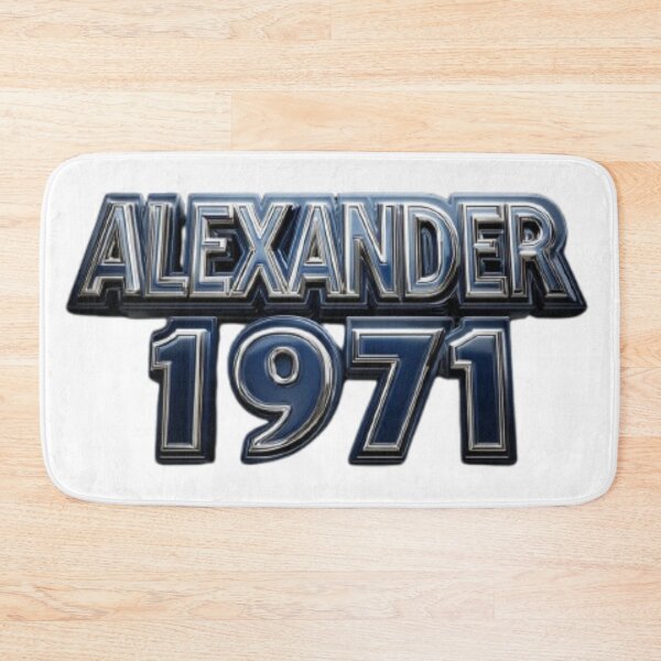 Item preview, Alexander 1971 Classic Chrome Retro Name Design designed and sold by AlexLineArt.