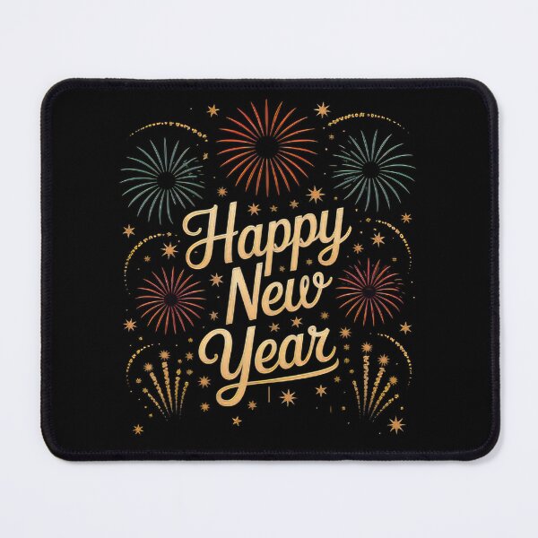 Item preview, Fireworks Typography New Year designed and sold by sandrahofer-art.
