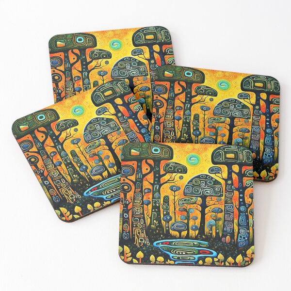 Item preview, Totem Trees designed and sold by George Hutton Hunter.