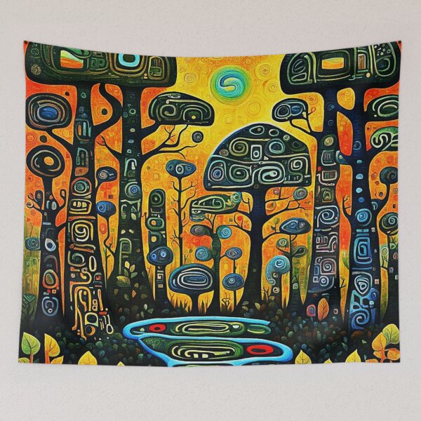 Item preview, Totem Trees designed and sold by George Hutton Hunter.