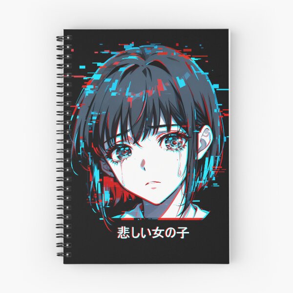 Item preview, Glitch-art Anime Girl designed and sold by oops-I-drew-again.