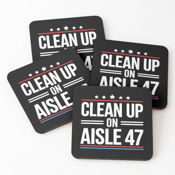 Item preview, Clean Up On Aisle 47 Impeach 47 Anti Trump President 8647  designed and sold by GGrizeldaRivas.