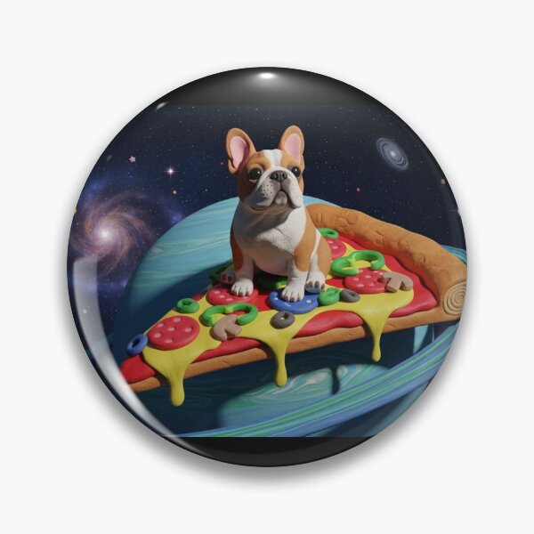 Item preview, Cosmic Furry Slice: Dog on a Pizza-Uranus Plasticine designed and sold by April-Friends.
