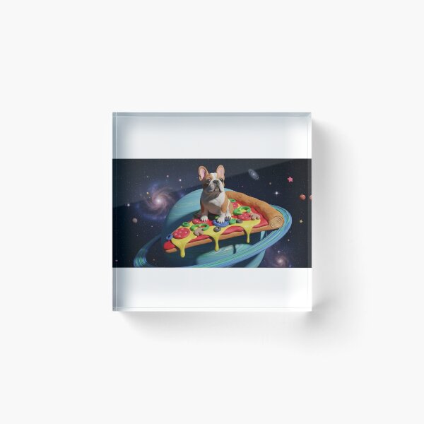Item preview, Cosmic Furry Slice: Dog on a Pizza-Uranus Plasticine designed and sold by April-Friends.