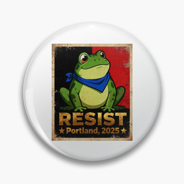 Item preview, Portland Frog Protest 2025 designed and sold by AddlPoolart.