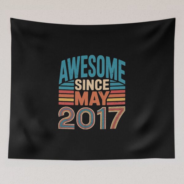 Item preview, Awesome Since May 2017 5th Birthday 5 Years Old  designed and sold by MicanCuteStore.