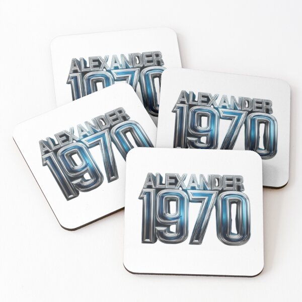 Item preview, Alexander 1970 Classic Chrome Retro Name Design designed and sold by AlexLineArt.