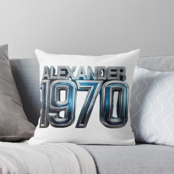 Item preview, Alexander 1970 Classic Chrome Retro Name Design designed and sold by AlexLineArt.