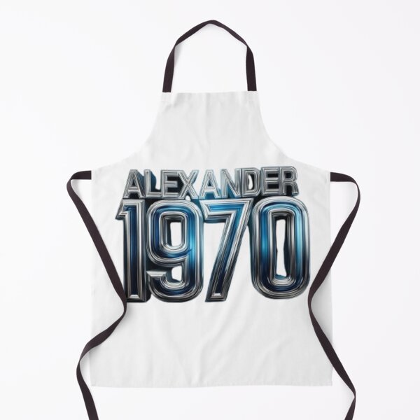 Item preview, Alexander 1970 Classic Chrome Retro Name Design designed and sold by AlexLineArt.