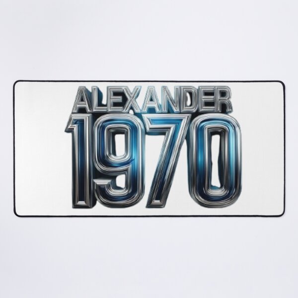 Item preview, Alexander 1970 Classic Chrome Retro Name Design designed and sold by AlexLineArt.