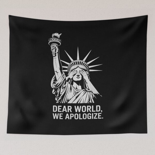 Item preview, Dear World, We Apologize Gray Text Anti-Trump  designed and sold by GGrizeldaRivas.