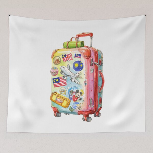 Item preview, Watercolor Suitcase designed and sold by Sketch-Shack.