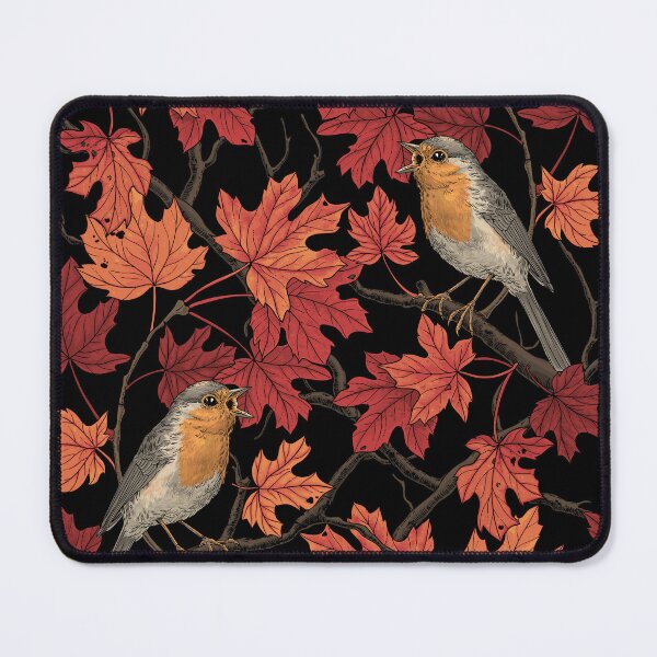 Item preview, Robins in maple tree designed and sold by Katerina Mitkova Kirilova.